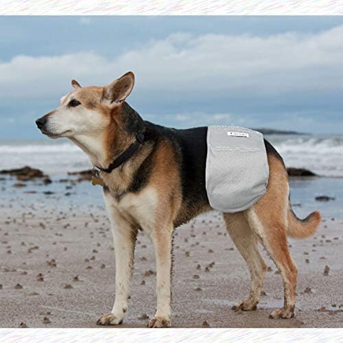 Fraldas de cães masculinas reutilizáveis ​​de luxja, banda de barriga de cachorro lavável, preto+cinza+café