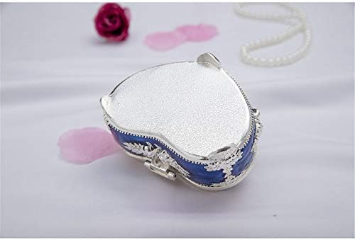 Dekika Mini Caixa de armazenamento de jóias requintadas, caixa de bugigangas, caixa de armazenamento de jóias domésticas criativas de metal, joalheria de ponta de ponta de ponta