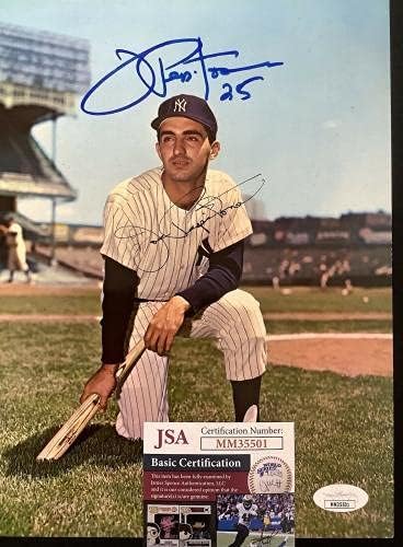 Joe Pepitone Photo 8x10 Baseball New York Yankees Cubs Autograph JSA 2 - Fotos autografadas da MLB