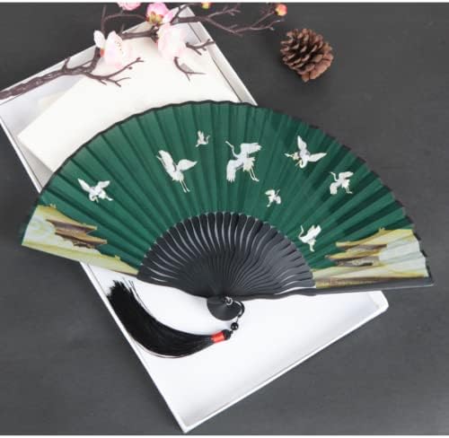 Xialon 1pc 20cm Decoração doméstica Fã dobrável Fã de melhor presente Bamboo Wood Fan Bone Fan ao ar livre portátil