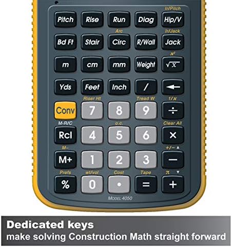 Indústrias calculadas 4050 Construção Master 5 Construction Calculator Pack de 4