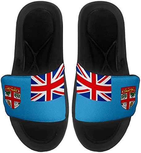 Sandálias/slides de lesão/slides expressos para homens, mulheres e juventude - bandeira de Fiji - Fiji Flag