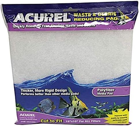 Acurel LLC Resíduos e detritos Reduzindo a almofada de mídia, aquário e o acessório do filtro de lago, 10 polegadas por 18 polegadas