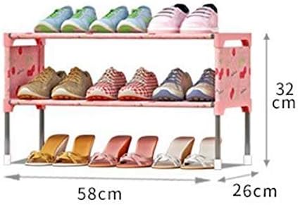 WSZJJ Rack de sapatos expansível de 2 camadas, armazenamento de gabinete de torre de sapatos para salvamento de sapatos