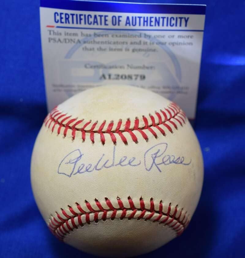 Pee Wee Reese PSA DNA CoA Autograph National League Onl assinou beisebol 2