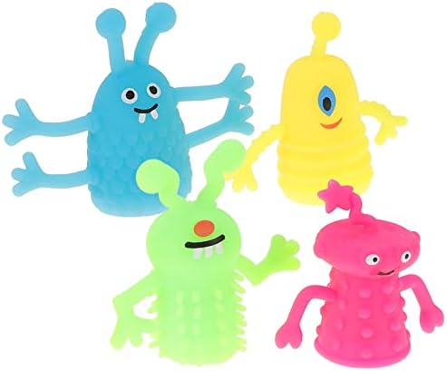 Stahad 4pcs luminosos tocam brinquedos para crianças para crianças brinquedos de natividade para crianças fantoches ventríloquos