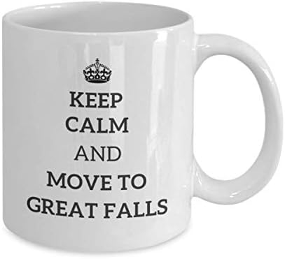 Mantenha a calma e vá para Great Falls Falls Copo Viajante Coleador de Viajante Presente Montana Travel Mug Present