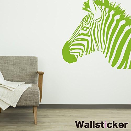 Wallstyle+ adesivo de parede Zebra 35,4 x 35,4 polegadas WS-235 Pistachio