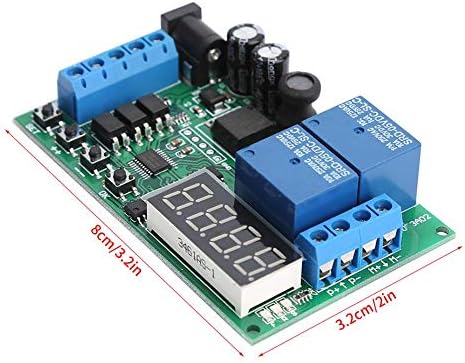 Delaman DC Motor Controller Board, 5V - 24V Motor avançado/reverso do controlador de tempo de tempo de atraso ciclos de relé