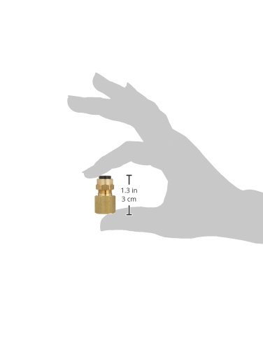 Parker Hannifin 66p-6-4 Poly-Tite Brass Female Connecting Fitting, Tubo de compressão de 3/8