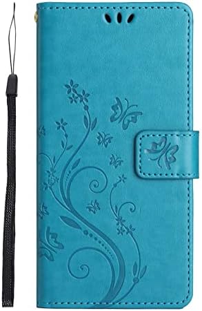 Caixa de carteira do Diário de Mavis Galaxy A14 5G, capa de fólio de couro com relevo floral para a capa Samsung Galaxy A14