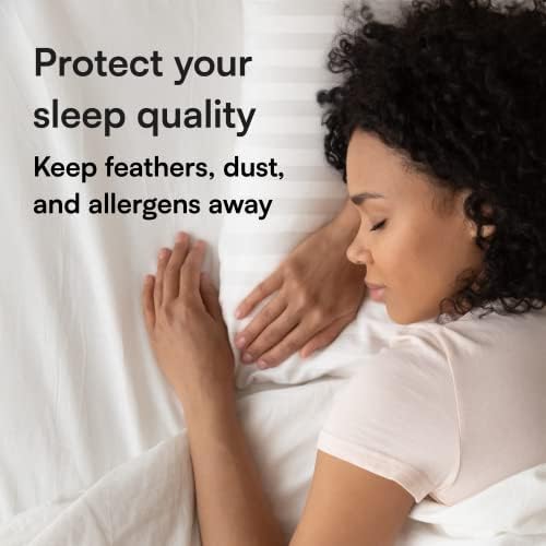 Niagara 4 pacote de protetores de travesseiros com zíper, tamanho padrão, proteção eficaz de poeira, silencioso,