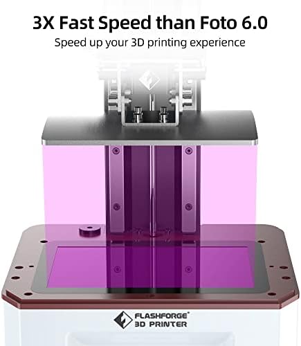 FlashForge Foto 9.25 Impressora 3D de resina, impressora de resina LCD grande com tela mono de 6k, alta resolução 5760 x 3600, trilho