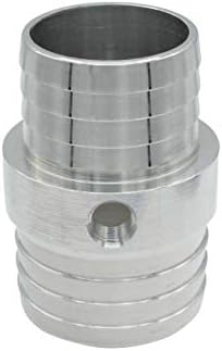 Mangueira do radiador de TIC Couplador de barb com porta de 1/8 NPT 1-1/4 a 1-1/2 Adaptador de tubo de vapor para swap swap vapor/líquido de refrigerante emplice projetado e fabricado nos EUA.