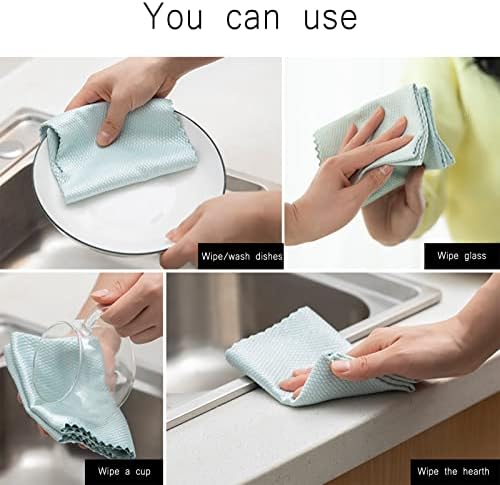 Panos de louça de microfibra para toalhas de cozinha panos de louça de louça de lavagem de microfibra rápida e panos absorventes super