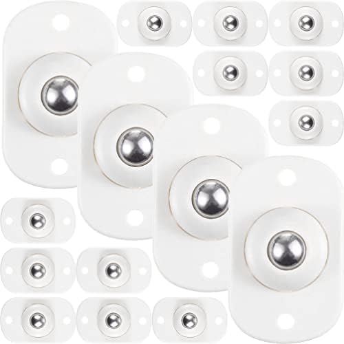 FILME DE FLUIDO DOITOOL 16PCS Rodas de rodízio auto -adesivo Mini rodas giratórias, rotação de 360 ​​graus Polia pegajosa rolamentos