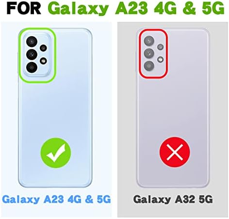 Nancheng for Galaxy A23 5G Case, Caso para Samsung A23 5G Girls Glitter Glitter CARTO TAPA DE TPU MOLO COM ANEL COM SUTRA