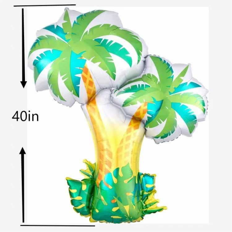 Balões tropicais de palmeira e árvore de coco