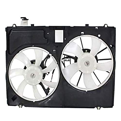 Rareelectrical New Cooling Fan Compatible With Toyota Sienna 2007-2008 by Part Number 16361-0P100 163610P100 16361-0P120 163610P120