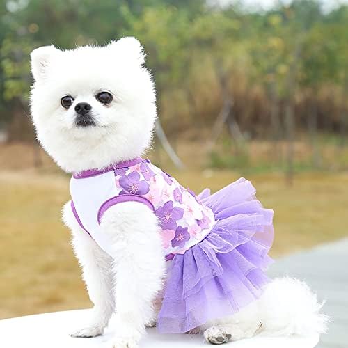 Vestidos de cachorro para cães grandes menina tutu vestido suprimentos animais de estimação fofa cão de primavera