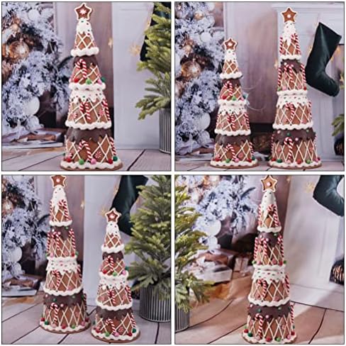 Didiseaon Decoração de Natal Grande Árvore de Natal Figura de Plástico Candy Design Clay Decoração de árvore de árvore artificial Decoração de árvore de pinheiro Decoração de férias Decorações de Natal