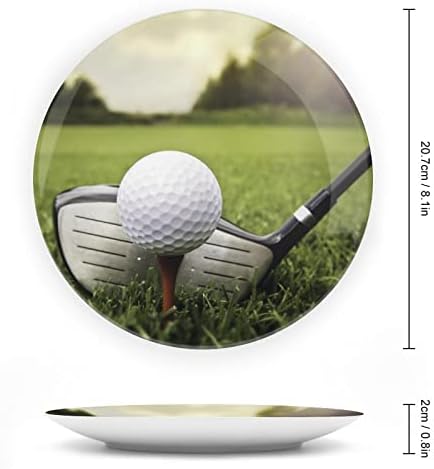 Torneio de golfe ósseo chinês placas decorativas com ornamentos pendurados pratos de jantar