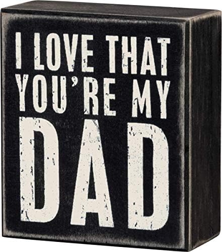 Primitivos de Kathy 19444 Caixa de caixa, 3,5 x 4, amor que você é meu pai