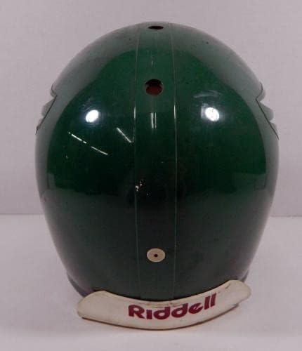 1992 Philadelphia Eagles Mike Renna Game usado Capacete verde escuro DP06856 - jogo de capacetes NHL usados