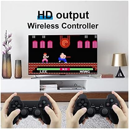 Jeomed Video Games 2.4g Controller Plug and Play Video Game Console 4K HD embutido 10000 jogos PS1/FC/GBA Controlador