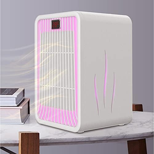 Yiisu 443m2q LED colorido aquecedor de lâmpada aquecedor elétrico vertical Aquecedor de cerâmica 1000W