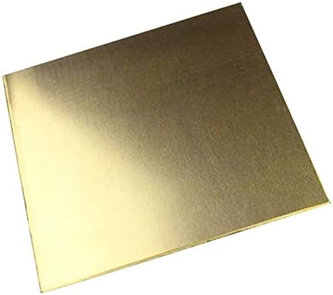 Yiwango Brass Plate Plate Industry Experimento DIY Shee 150mmx200mm/6x8innch, grosso: 2,5 mm/0,1 polegada, 10 PCS Folha de