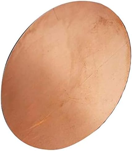 Lucknight Copper Disc folha de disco redonda Circular Placa da junta Circular H62 Copper CNC Metalworking Corte Matérias -primas espessura