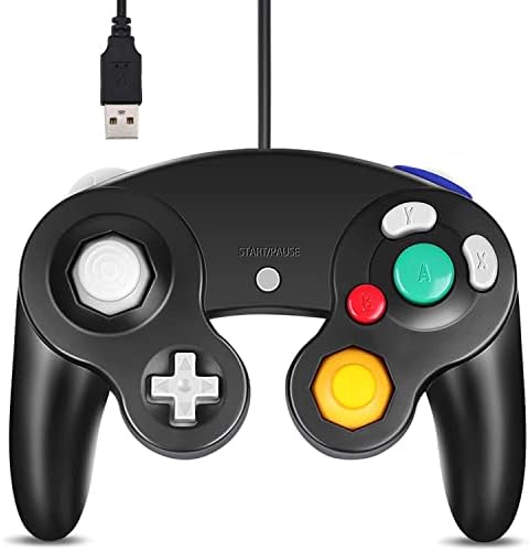 Controlador GC ARCENTE, SUBSTITUIÇÃO PARA O CONTROLADOR DE GAMECUBE, compatível com o controlador de cubo de jogo USB com