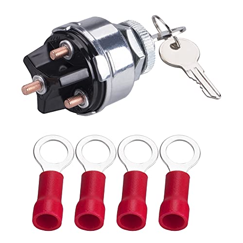 MRELC 4-POSITOS 12V Ignition Universal Ignition Switch Fit Truck and Tractor Ignition, Custom Car and Boat Restoration Forklifts e Bobcats Agricultura Geral e Equipamento ao ar livre