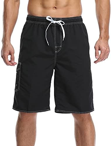 Shorts de carga de cor sólidos niuqi massados ​​de ponta de praia rápida de praia seca de calça curta com bolso múltiplo