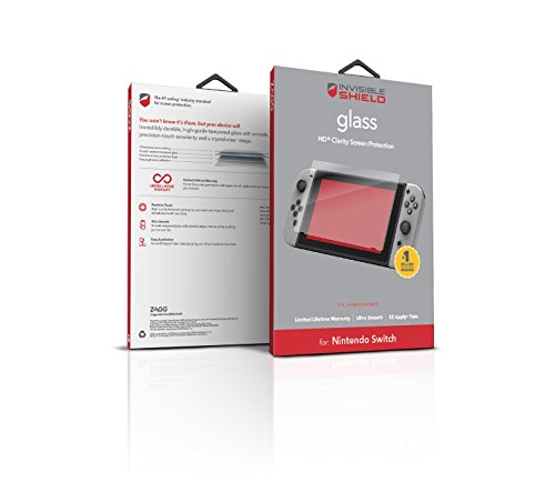 Zagg InvisibleShield Tempered Glass Screen Protector para Nintendo Switch