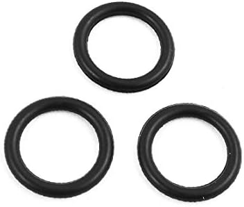 X-Dree 30 PCs preto 9,5mmx1.8mm anel de vedação resistente a óleo Ormás de borracha NBR NBR (30 piezas negros 9,5mmx1,8