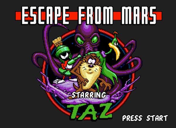 Taz em Escape de Marte 16 bits Cartão de jogo MD para Sega Mega Drive para Genesis-Euro-Shell