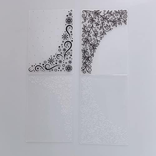 2 pacote A6 de tamanho de plástico em papel artes em papel de plástico impressões texturizadas para fazer cartões de recortes de