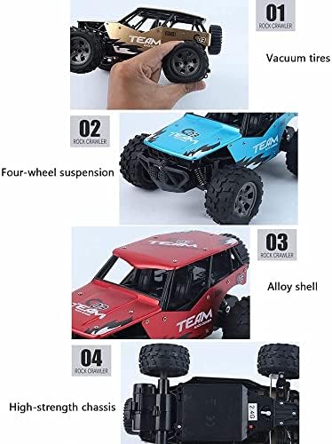 Alloy Cars RC Carro de controle remoto para crianças adultos 1:18 Todos os caminhões monstros de terreno para meninos 4WD Off-road