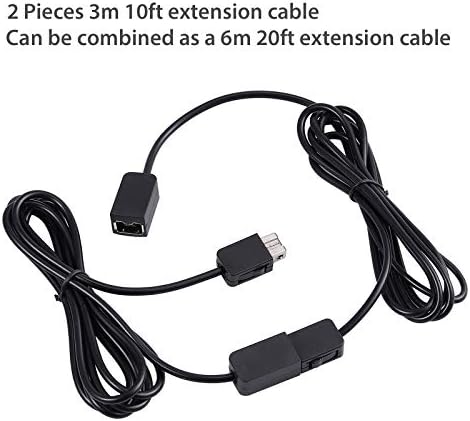 2 pacote SNES Classic Controller Extension Cable 3m/10ft, cabo de alimentação de extensão de automóveis para super nintendo