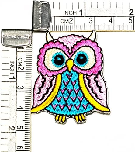 Kleenplus 3pcs. Mini Pretty Little Owl Ferro On Patches Birds coloridos desenho animado infantil moda moda estilo bordado motivos