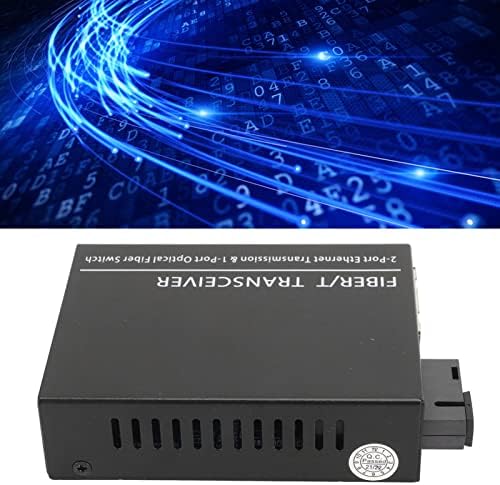 Transceptor de fibra de modo único de fibra única, conversor de mídia Ethernet Optical Ethernet do porto RJ45 TX1310NM RX1550NM, 1000MBPS