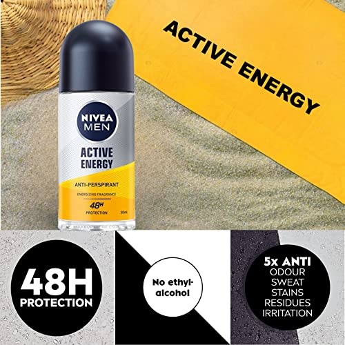 Nivea preto e branco para mulheres e energia ativa para homens 2 em 1 antiperspirante desodorante