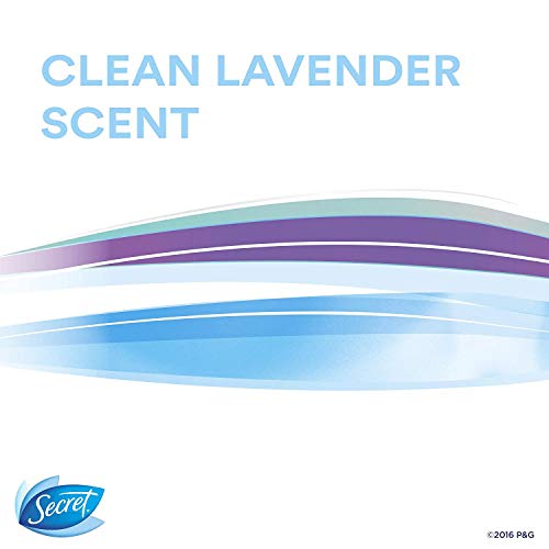Desodorante antitranspirante secreto para mulheres, força clínica sólida macia, aroma de lavanda limpa, 2,6 oz