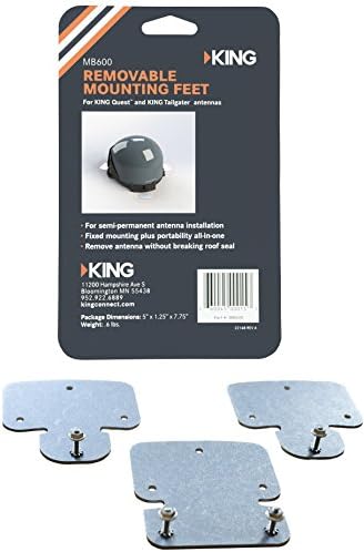 King MB600 Kit de montagem de teto removível, cinza