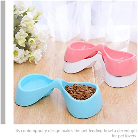 Animais de estimação Tigela de gato de cão cerâmica: Creative Water Food Bowl Set.