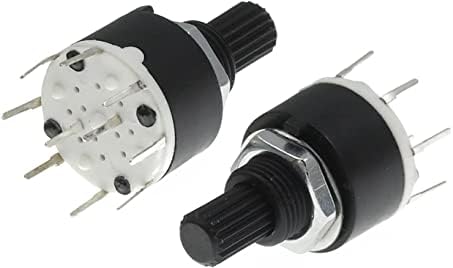 Codificador rotativo de depila 10pcs sr16 plástico de 16 mm de faixa rotativa interruptor 2 pólo 3 4 posição 1 pólo 5