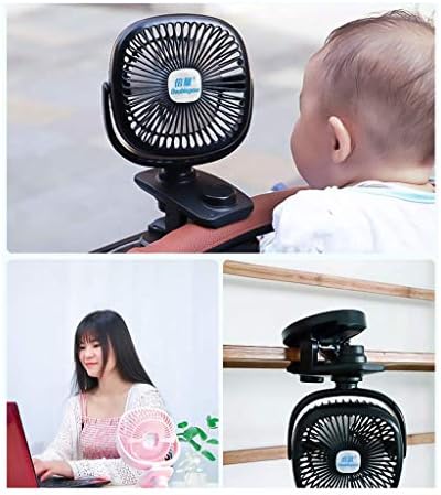 Fã portátil Htllt Pequeno ventilador recarregável na mesa de escritório com USB pequeno portátil portátil grande fã de fã de fã,