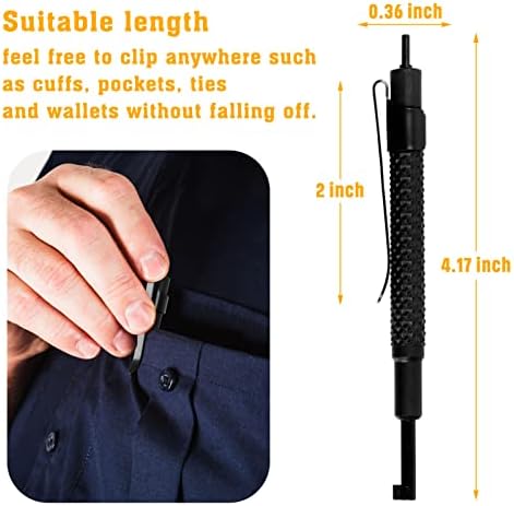 JOTOVO Pocket Universal Handcuff Key Forte forte acabamento de polímero, clipe de teclas de punho da polícia para todos os punhos manuais da série padrão - 2 pacote
